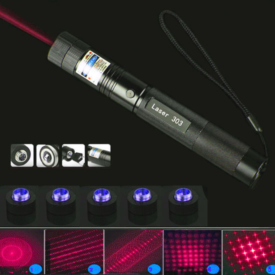 Puntatore laser rosso 1000mw 5 in 1