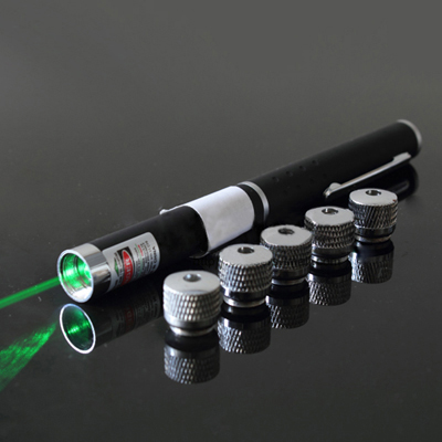 Puntatore laser 100mW verde 5 in 1